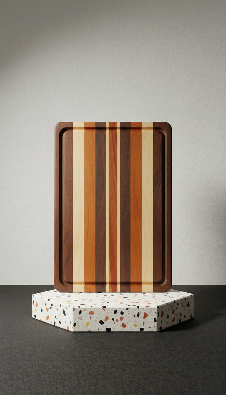 Natural Hardwood Edge-Grain Cutting Board