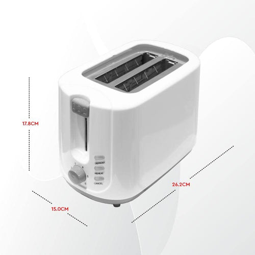 Nobel 2 Slice Toaster 700W | Bread Toaster with Browning Control