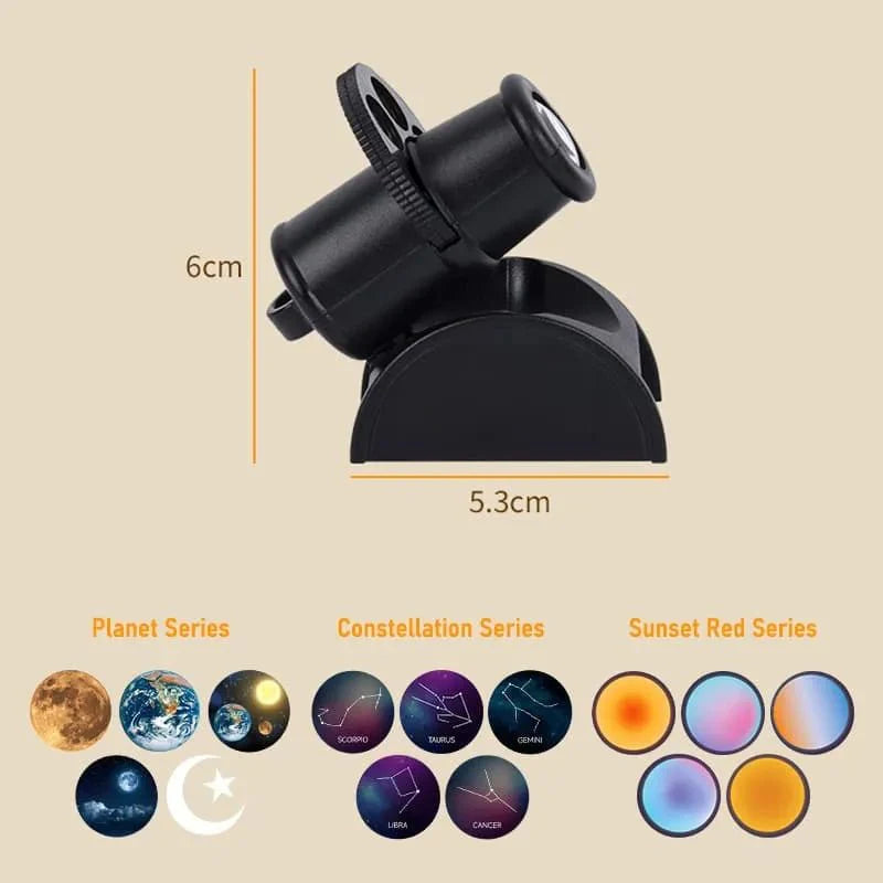 4K Ultra HD Projection Lamp with Film Slides | USB Rechargeable Projector