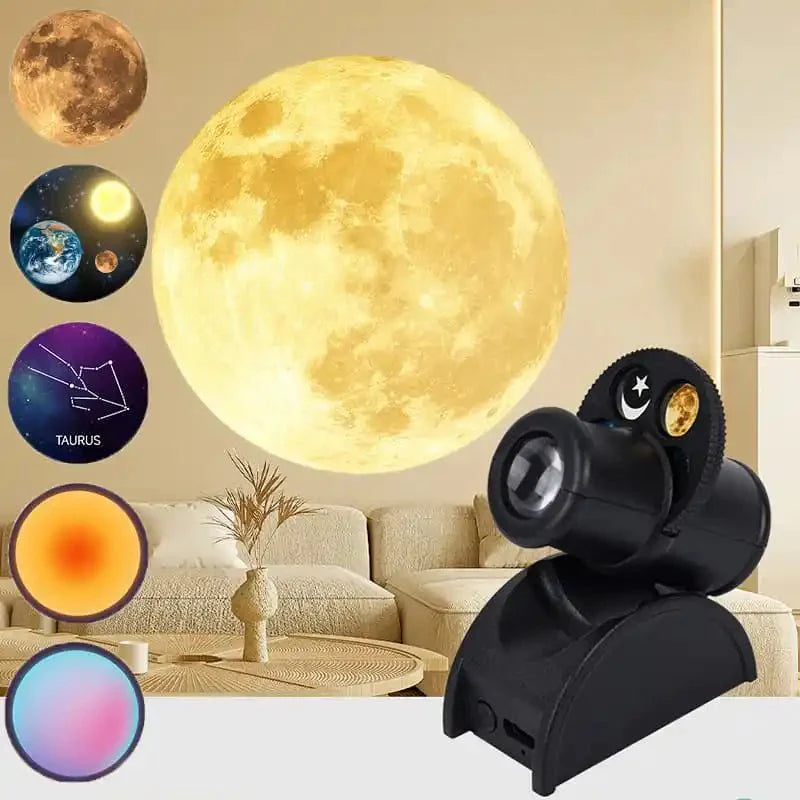 4K Ultra HD Projection Lamp with Film Slides | USB Rechargeable Projector