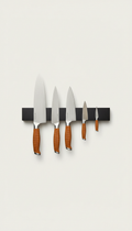Minimalist Walnut Magnetic Knife Rack
