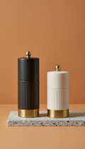 Matte Ceramic Adjustable Salt and Pepper Mills