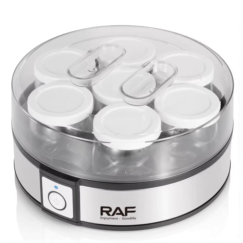 RAF Yogurt Maker with 7 Glass Jars | Homemade Yogurt Machine