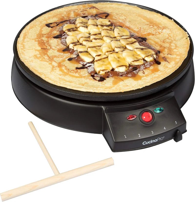 Cucina Pro Electric Crepe Maker | 13-Inch Non-Stick Crepe Griddle