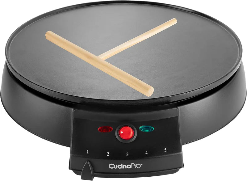Cucina Pro Electric Crepe Maker | 13-Inch Non-Stick Crepe Griddle