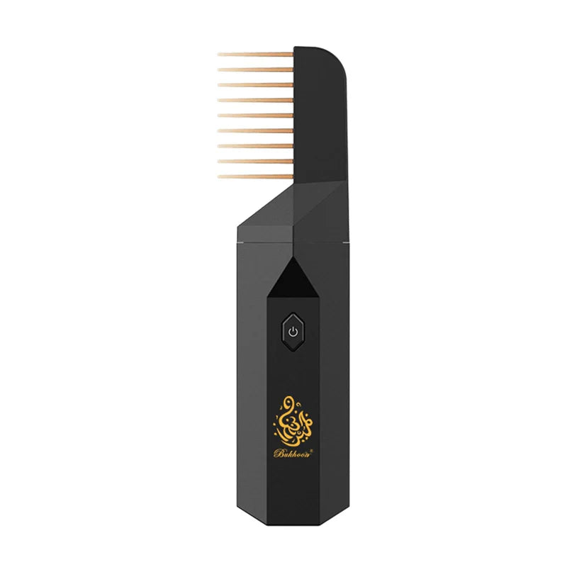 Electric Hair Bakhoor Comb | Portable Rechargeable Hair Incense Burner