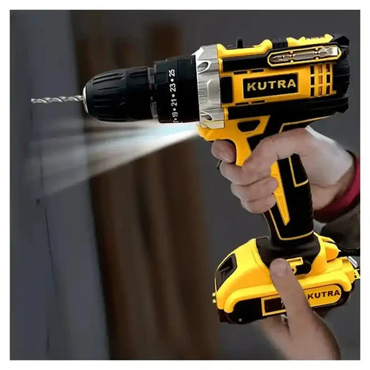 KUTRA 48V Brushless Cordless Drill KUTRA 48V Brushless Cordless Drill | Rechargeable Electric Power Drill with Lithium Battery for DIY & Professional Use UAE Peelee 30-day replacement warranty with free fast cash on delivery 1-2 days 