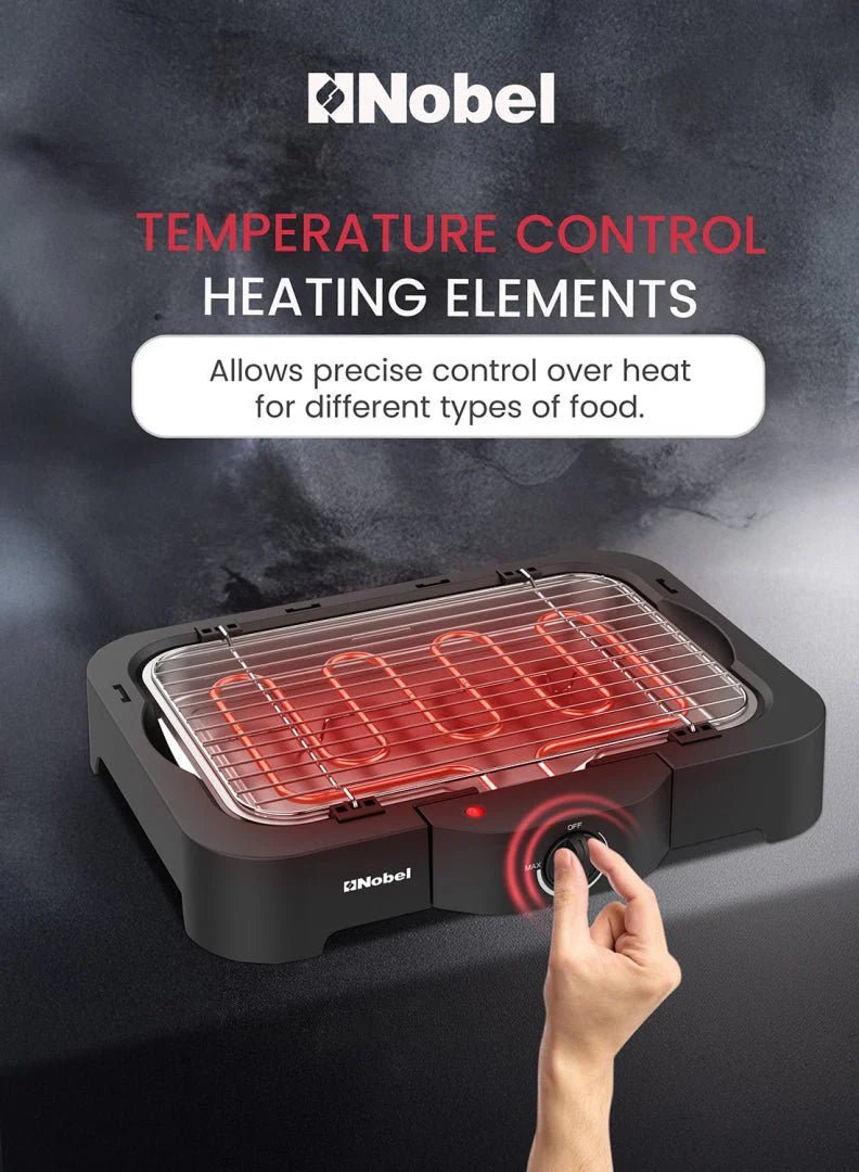 Nobel Electric Grill 2000W Indoor & Outdoor BBQ Grill