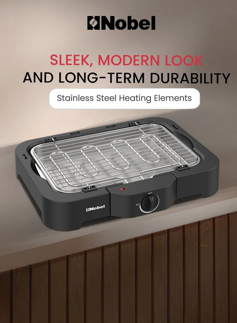Nobel Electric Grill 2000W | Smokeless Indoor BBQ Grill