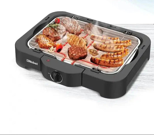 Nobel Electric Grill 2000W Nobel Electric Grill 2000W | Smokeless Indoor BBQ Grill with Adjustable Temperature Control UAE Peelee 30-day replacement warranty with free fast cash on delivery 1-2 days 