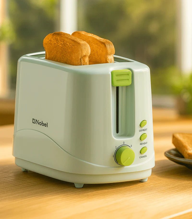Nobel 2 Slice Toaster 700W | Bread Toaster with Browning Control