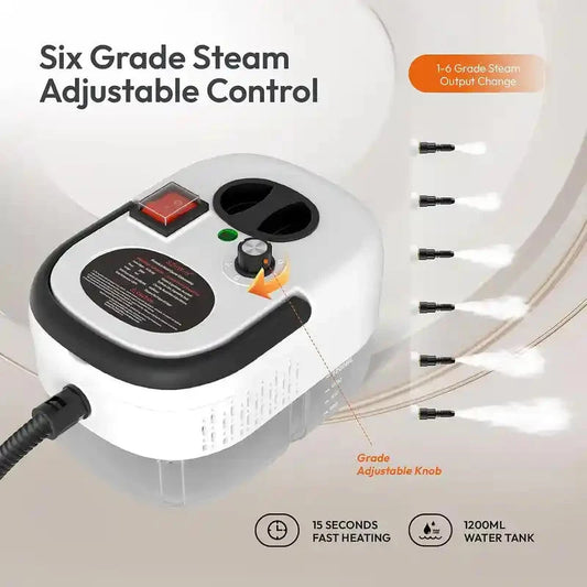 Portable Steam Cleaner 1200ml Portable Steam Cleaner 1200ml | Multi-Purpose High Pressure Steam Cleaning Machine for Home, Kitchen & Bathroom UAE Peelee 