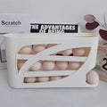 Rolling Egg Dispenser Rack | Automatic Egg Storage Organizer for Fridge