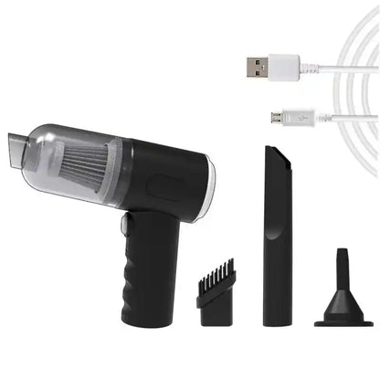 Portable Car Handheld Vacuum Cleaner with high suction for car interior, sofa, upholstery, pet hair, keyboard, and home cleaning in UAE