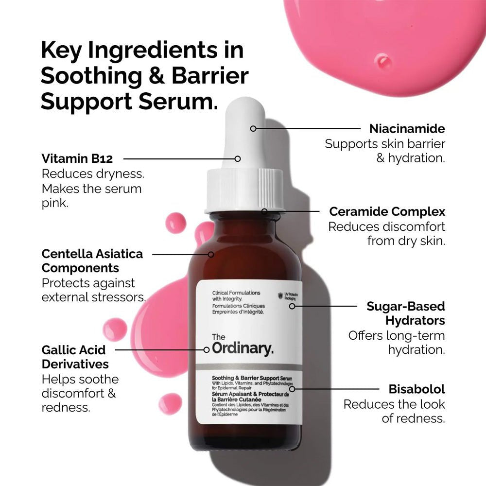 The Ordinary Soothing & Barrier Support Serum 30ml | Calm Sensitive Skin