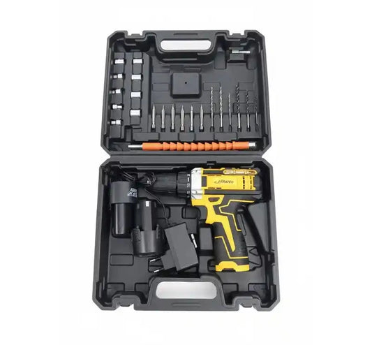 Cordless Rechargeable Drill Machine 36-Piece Cordless Rechargeable Drill Machine 36-Piece Tool Kit with Dual Batteries Peelee 