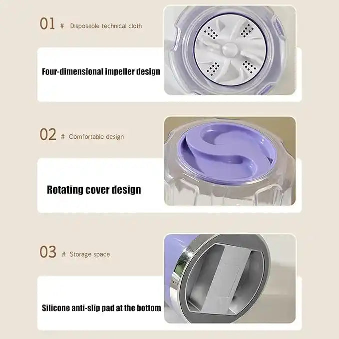 Wireless Charging Mini Washing Machine - Peelee