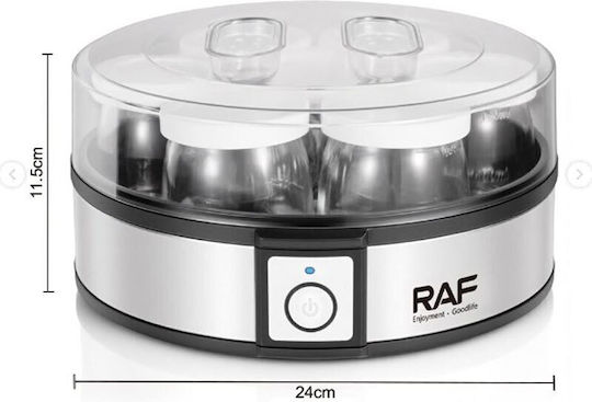 RAF Yogurt Maker with 7 Glass Jars | Homemade Yogurt Machine